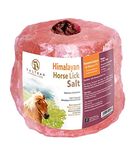 Horses Lick Natural Pink Salt, Natural shape salt with strong hanging Rope | Suitable for all Animals | 1kg "Salt Range Pakistan"