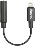 BOYA by-K3 3.5mm Female TRRS to Male Lightning Adapter Cable (6cm)