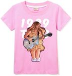 Kids Cotton T-Shirt Cloth Girl Boy Short Sleeve Girls Tee for 3-13 Years (Pink,9-10 Years,9 Years,10 Years)