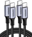 UGREEN USB C to USB C Cable, 100W 2-Pack USB C Charger Cable for iPhone 16/16 Plus/16 Pro/16 Pro Max/15, MacBook Pro, iPad Pro, Dell XPS, Samsung Galaxy S24/S23/S22 Ultra, Switch, Pixel, 3.3FT Black