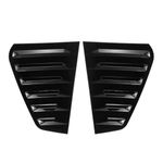 JCAKES For VW For GOLF 7 For GOLF 7.5 MK7 7.5 GTI GTD R 2013-2020 Window Louver Side Vent Trim Car Rear Window Shutter Cover Trim (Color : Glossy Black)