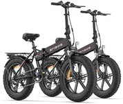 ENGWE EP-2 Pro Electric Bike 960W (Peak) Folding Ebike for Adults with 48V 13Ah Removable Battery Range 75Mile - 20" x 4.0 Fat Tire Electric Bicycle, 7 Speed Gear E-Bike All Terrain,Black Combo