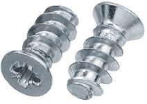 4mm x 13mm Euro Screws for Hinges Draw Runner Screws Flat Head Countersunk (Pack of 20)