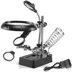 Magnifier With Soldering Irons