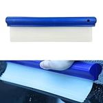 Flexible Car Squeegee Water Blade Wiper, Car Dryer Silicone Squeegee Water Remover, Quickly Remove Water From Windscreen & Window Car Drying Blade 30cm(White Blue)