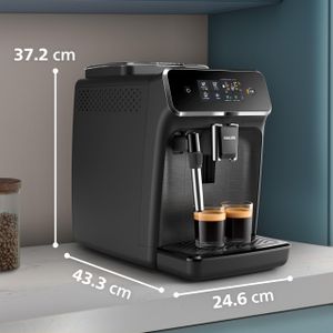Philips 2200 Coffee Machine – Black Automatic Espresso Maker