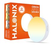 Halonix Polycarbonate 3 in 1 Multicolor 15W LED Surface Ceiling Light |Surface downlighter for Ceiling| Ceiling Light for Hall,Bedroom,Office|led downlighter| Color- White,Off White, Yellow,Pack 1
