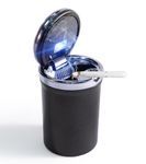 SOLARXIA Car Ashtray with Lid Auto Ashtray LED Easy Clean Up Detachable Ashtray