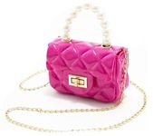 Valerie Little Girls Crossbody Purses Toddler Handbag Mini Casual Messenger Shoulder Bag for Kids (NeonPink_Plain)