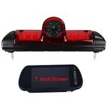 DC12V 3rd Third Brake Light Backup Reverse Parking Rear View Reversing Camera Led/IR Light For Fiat Ducato Peugeot Boxer Citroen Jumper von (2006-2018) (Camera+7IN)