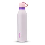 Owala FreeSip Twist Insulated Stainless Steel Water Bottle with Straw for Sports and Travel, BPA-Free, 24-oz, Pink/Purple (Dreamy Field)