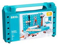 BRIO Builder Work Bench - Construction, Building, Learning and Educational Toys for Kids Age 3 Years Up