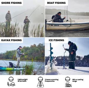 Deeper CHIRP+ 2 Castable GPS Fish Finder – Portable, Extended Battery, Night Cover