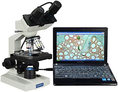 OMAX 40X-1000X Digital Lab LED Binocular Compound Microscope with Double Layer Mechanical Stage and USB Digital Camera