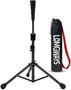 FDLS Baseball Batting tee for Adults and Youth Teens, Portable Tripod Stand Base Tee Easy Adjustable Height 27 to 46 inches for Hitting Training Practice, with Carrying Bag