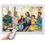 Digital Photo Frame - TEKXDD 12 inch Smart Digital Picture Frame with 1280 * 800 Display Screen, Support Video, Music, Picture Multi Mode Play, Photos Auto-Rotate, Calendar, Clock, Remote Controller