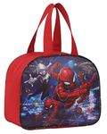 STRONG LIFE Polyester Tiffin Picnic Work School Office Lunch Bag for Kids with Bottle Holder (Red)