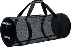 Cressi Gorgona Bag Black - Foldable Net Travel Bag for Carrying or Rinsing Aquatic Equipment, Black, One Size, Unisex