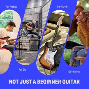 Donner 39-Inch Electric Guitar – Sunburst Finish