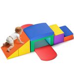 CUPCHID Foam Building Blocks for Kids, Multiple Large Giant Foam Building Blocks, Educational Toys for Kids, Preschoolers, for Catching and Climbing (Colorful-6)