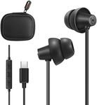 MAXROCK USB C Headphones for Samsung S22, Wired Type C Earphones with Microphone, Noise Isolation in-Ear Earbuds Headset for Galaxy S21 FE A53 Flip 4 Note 20 OnePlus 9 Pixel 6 5 for MacBook Pro