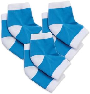 Miracle Heel Socks Helps Moisturize & Relieve Hard Heels, 3-Pair, Double-Knit Breathable Cotton, Washable, Adult One Size Fits All, Silicone Gel Infused