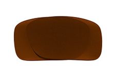 SeekOptics Replacement Lenses Compatible with Oakley Pitbull Sunglasses, Brown Polarized, Lens Width: 62 mm - Lens Height: 40 mm