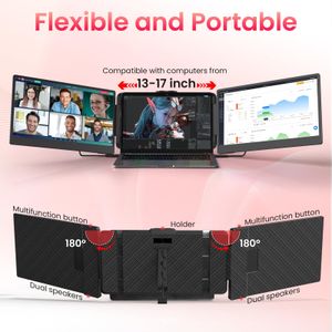 Grazz Triple Laptop Monitor – 14 Inch Portable Screen Extension