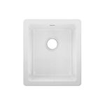 Elkay Fireclay SWU1517WH White Single Bowl Undermount Bar Sink