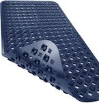 Yimobra Original Bathtub Mat Non Slip, Bath Mats for Tub, Shower Mat with Drain Holes Suction Cups, Machine Washable, BPA, Latex, Phthalate Free, 88 x 40 cm, Navy Blue