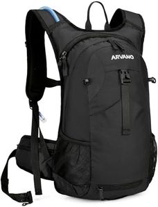 Arvano Sac à Dos d'hydratation avec Poche à Eau 2l Unisexe Vélo VTT Moto, Sac à Dos d'eau isolé pour Garder Le Liquide au Frais jusqu'à 4 Heures, Petit Sac pour Randonnée, Ski, Snowboard (Noir)
