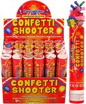 HENBRANDT 20cm Confetti Shooter Party Time. Pack of 6 Shooters