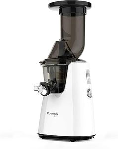 Kuvings Whole Slow Juicer C7000W - Higher Nutrients and Vitamins, BPA-Free Components, Easy to Clean, Ultra Efficient 240W, 60RPMs, Includes Smoothie and Blank Strainer-White