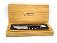 Laguiole En Aubrac Sommelier DeLuxe No 7 Waiter's Corkscrew, Amourette Snake Wood Handle, Wine Opener With Foil Cutter & Bottle Opener | Special Crafting Along The Luxury Corkscrew