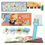 Alilo Reading Pen for Kids Learn to Read,Toddler Toys Educational Talking Pen Preschool Toys 3 Interactive Books 100 FlashCards, Gift Girls Boys Age 2-6