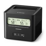 X-Sense Radon Detector for Home, Battery Powered, Clear Short-Term & Long-Term Average Display in pCi/L or Bq/m³, Ideal Starter Safety Tool for Home, Model XR0A-SR, Black