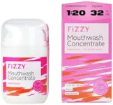 Fizzy Travel Size Mouthwash Concentrate | 20x Concentrated, Equals 32 FL oz & 70 Uses | Alcohol & Fluoride Free, for Kids & Adults | Xylitol, Coconut Oil & Tea Tree Oil, Aloe Vera | Watermelon