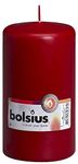 Bolsius Pillar Candle Regular , "Dark Red 80 mm Width"