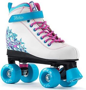 SFR Vision II Roller Quad Skate White/Blue UK2/EU34