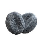 Sprigs Soft Knit Earbags Earmuffs For Winter Women, Bandless Ear Warmers, Fashion Ear Muffs (Salt & Pepper Gray, Large)