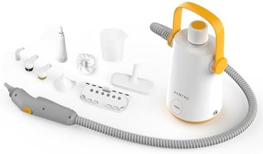 VANTRO Handheld Steam Cleaner, 1000W Portable Pressurized Cleaner with Accessories for Multipurpose Use, Powerful Steamer for Home Office Kitchen Car Seat