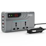 Ceptics 200W Car Power Inverter, Car Laptop Charger with 2 USB-A (3.1A Max) + 2 USB-C (PD 27W) Ports, 12V DC to 220V AC, SmartVoltage™ Technology, 2X Universal AC Outlet, 18 Months Warranty