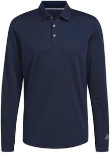 adidas Mens Long Sleeve Polo Shirt, Collegiate Navy, XXL