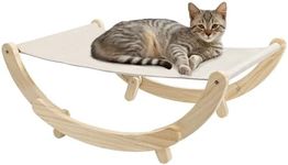 Navaris Spacious & Comfortable Raised Pet Bed - Elevated Cat Chair - 2-in-1 Design Cat Couch