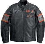 Men’s Retro H-D Harley Vintage Motorcycle Distressed Leather Jacket, Classic Biker Wear Cafe Racer Leather Jacket for Men, Distressed Black Ii, Large