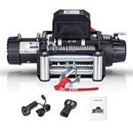 AC-DK 13500lbs Winch,12V Electric Winch IP67 Waterproof with Steel Rope & Hawse Fairlead,Wireless Handheld Remote for Off-Road SUV,Truck,Jeep