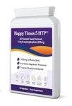 Happy Times Double Strength 5-HTP Supplement (200mg) Amino Acid 5 Hydroxytryptophan -Serotonin Melatonin Happiness Hormone Precursor Natural Griffonia Seed Extract Herbal Healthy Sleeping