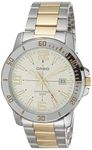 Casio Classic Two-Tone Stainless Steel Band Date Indicator Watch (Model: MTPVD01SG-9BV), Two-Tone