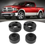 2.5" Front and 1.5" Rear Leveling Lift Kit, 4Pcs Suspension Blocks Spacers Lift Up Kits, Aluminum Full Leveling Lift Kit Fits for Dodge RAM 1500 4WD 2009-2018