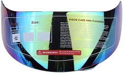 Light Weight UV Protective Motorcycle Helmet Visor Lens, Durable Tough PC Plastic Helmet Visor Windshield Replacement for 316 902 AGV K5 K3SV, 28*12cm Anti-explosion Motorcycle Helmet Visor Lens